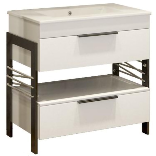 Set baza cu lavoar SANITOP Element, 60 x 45 x 81 cm, alb