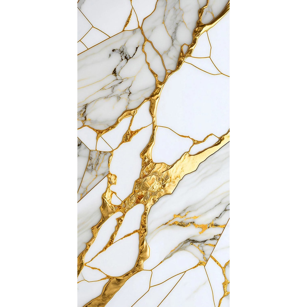 Gresie interior/exterior Brumoso, portelanata, alb-auriu, 60 x 120 cm, 9 mm, PEI 3, 1.44 mp/cutie