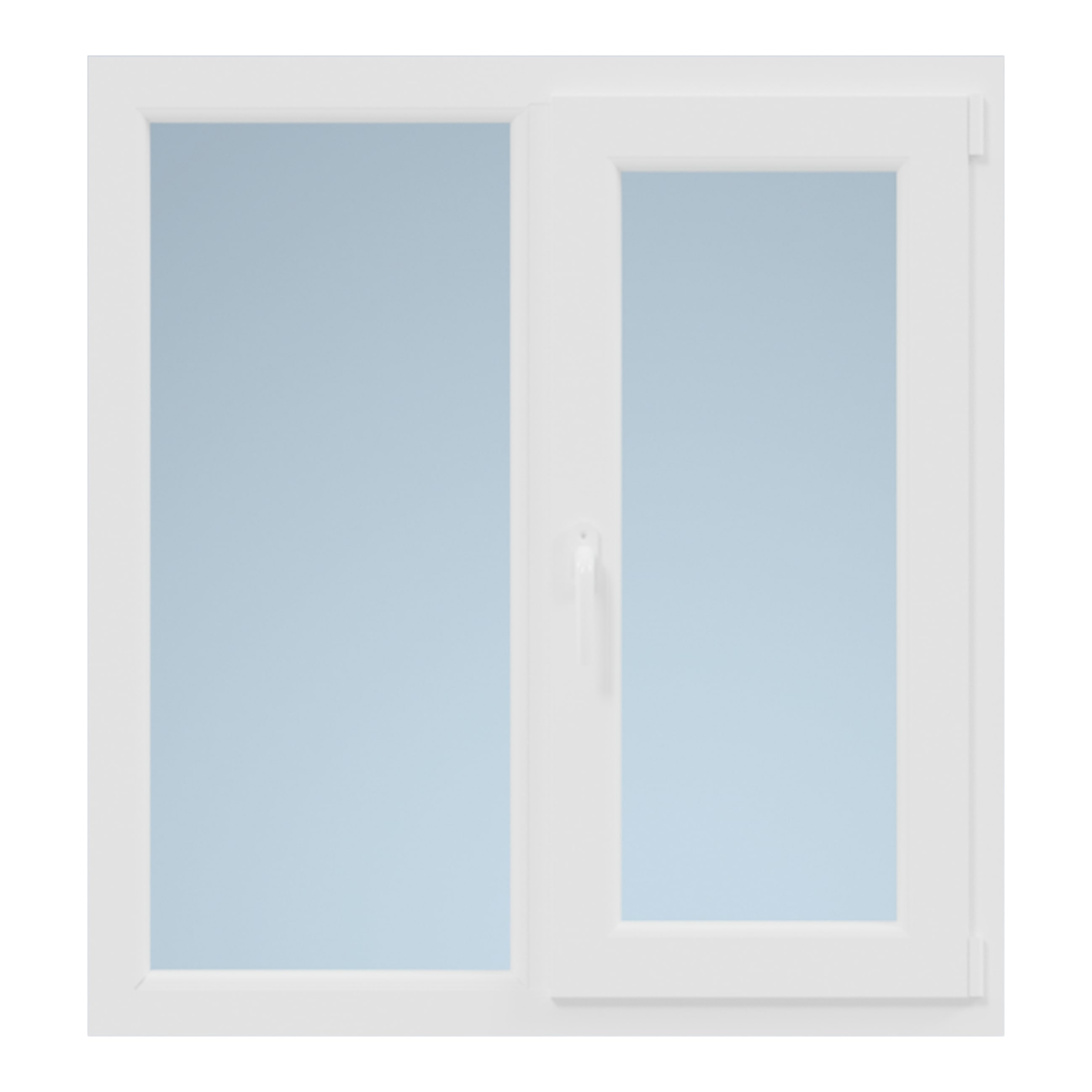 Fereastra termopan PVC, alb, 4 camere, 136 cm x 100 cm, Dreapta, Simpla deschidere