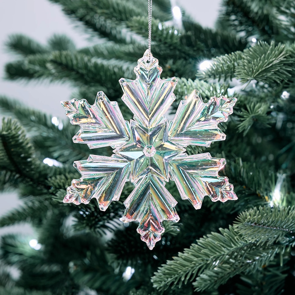 Decoratiune brad fulg de zapada, 13x1