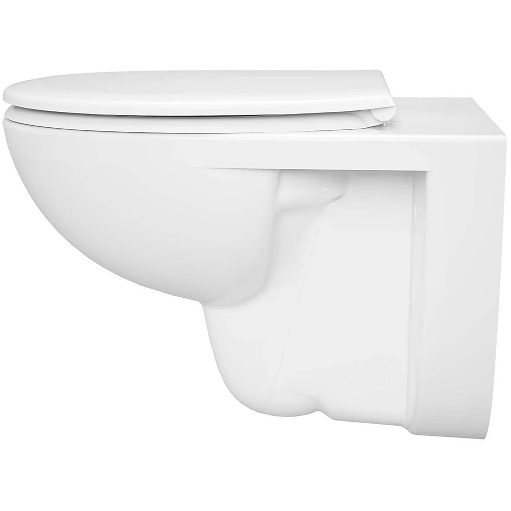 Vas WC suspendat GOODHOME Tasi, ceramica, capac duroplast, inchidere lenta, 36.4 x 53.2 x 36.2 cm, alb