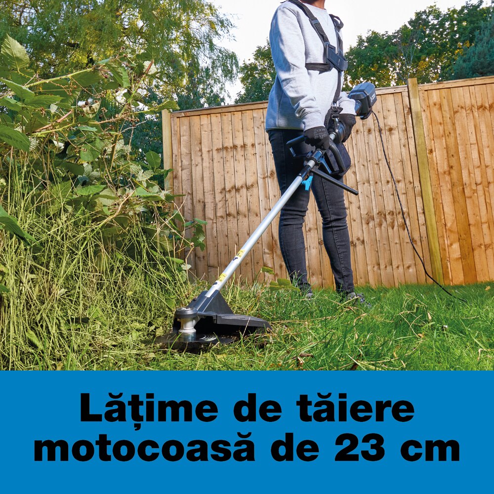 Motocoasa MAC ALLISTER, 1000W, 1.34 CP, 25 cm, gri-negru