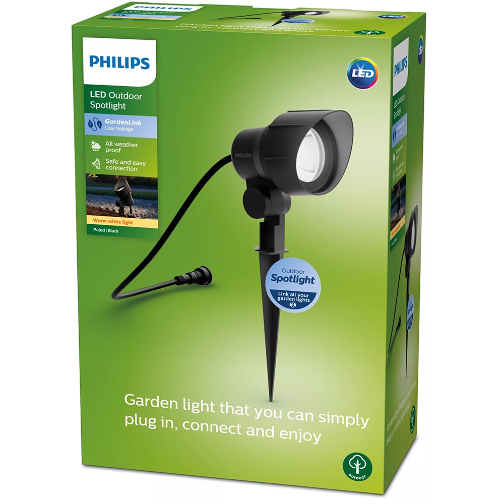 Spot LED PHILIPS 8719514477094, 6W, IP44, negru