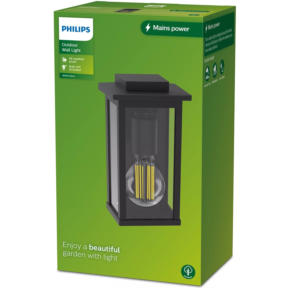 Lampa de perete PHILIPS Mirth 8720169266490, E27, 25W, IP44