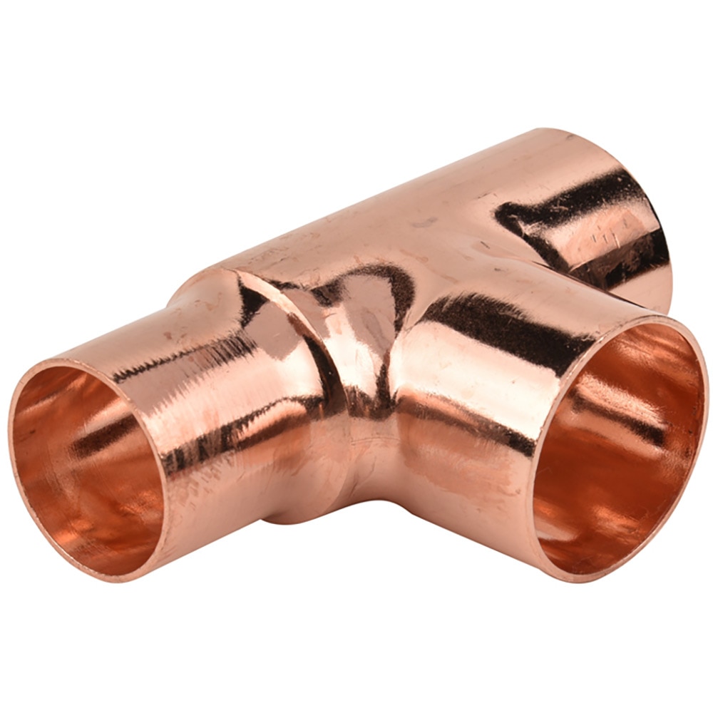 Teu redus cu 5130R, 22 x 18 x 15 mm, cupru