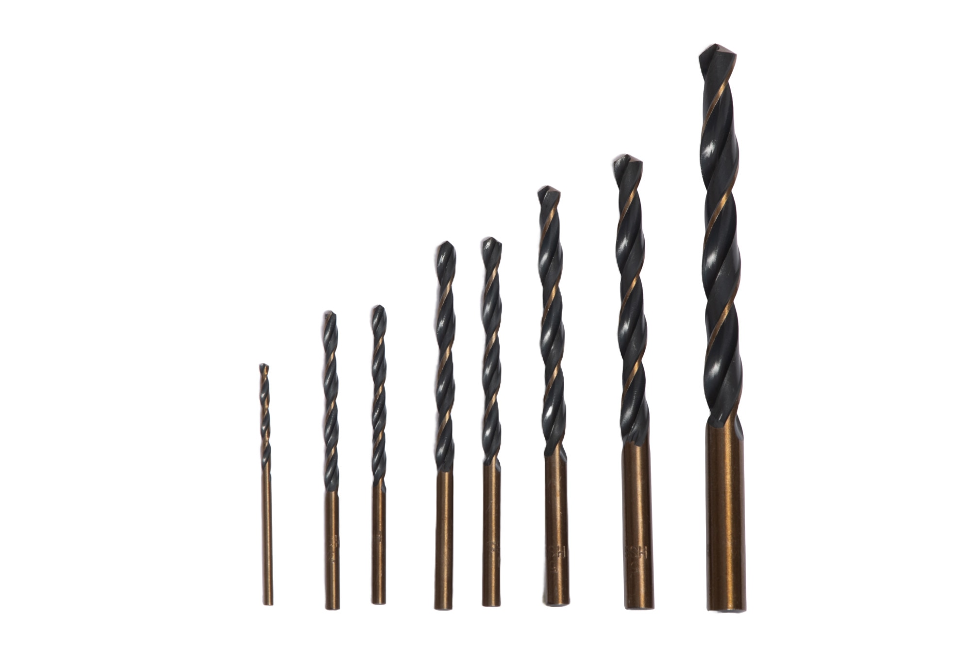 Set burghie pentru metal TOTAL HSS, 8 bucati
