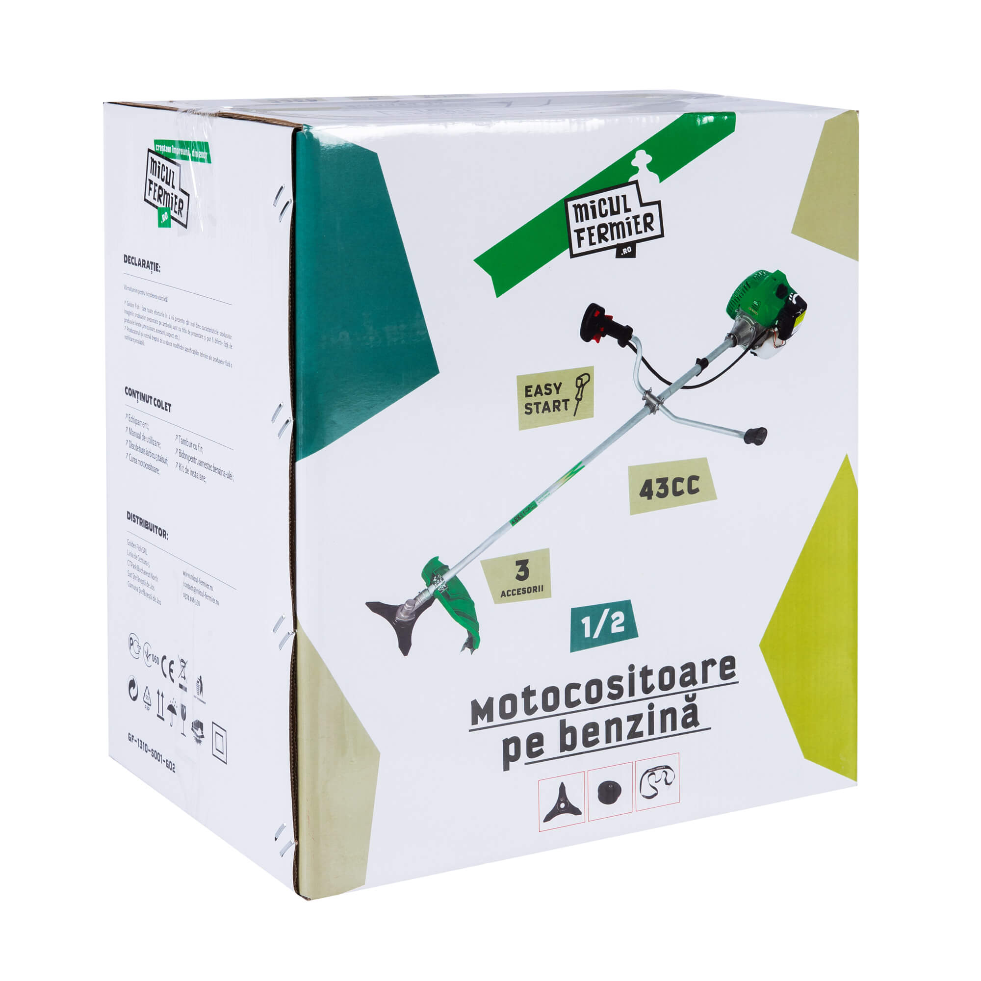 Motocoasa pe benzina, 3,4 CP 43 CC • Micul Fermier