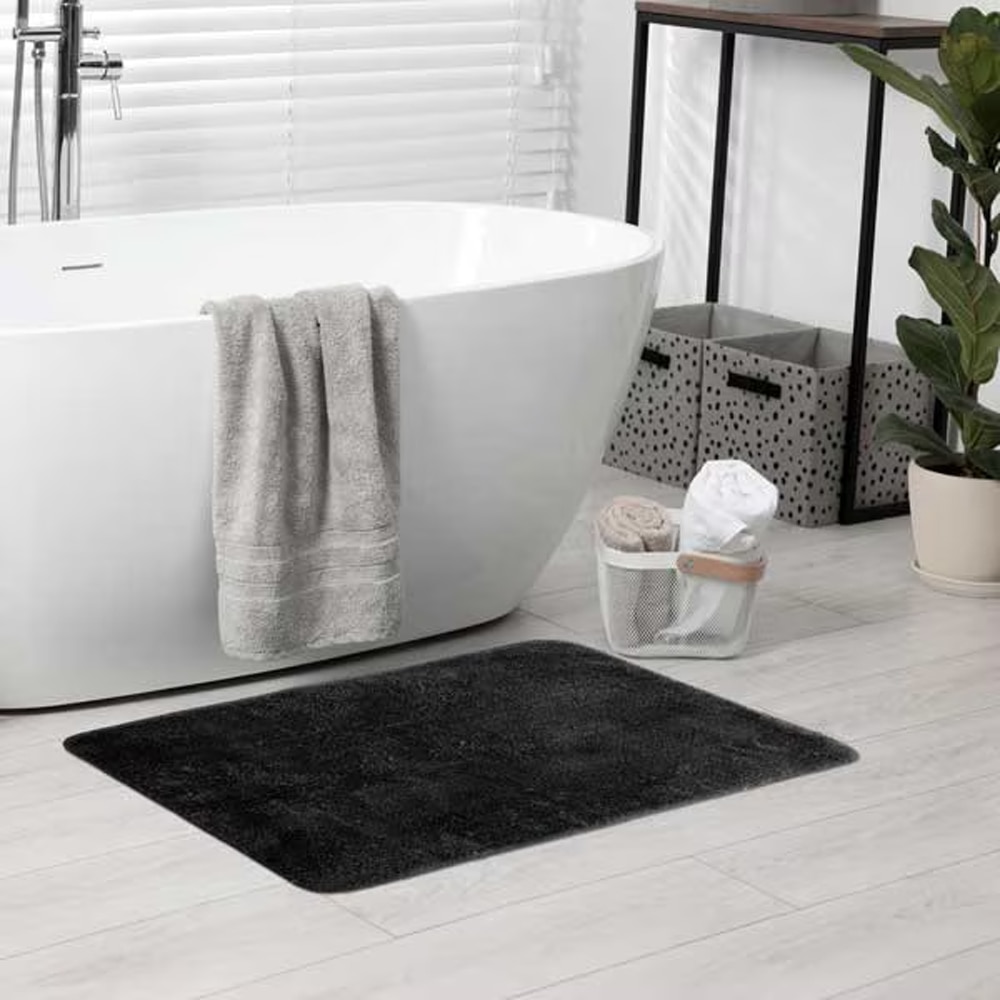 Covoras baie FRANDIS 195686, 50 x 80 cm, negru