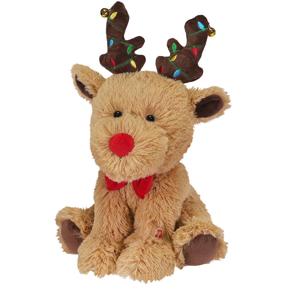 Jucarie interactiva cu sunete, ren, 25 cm