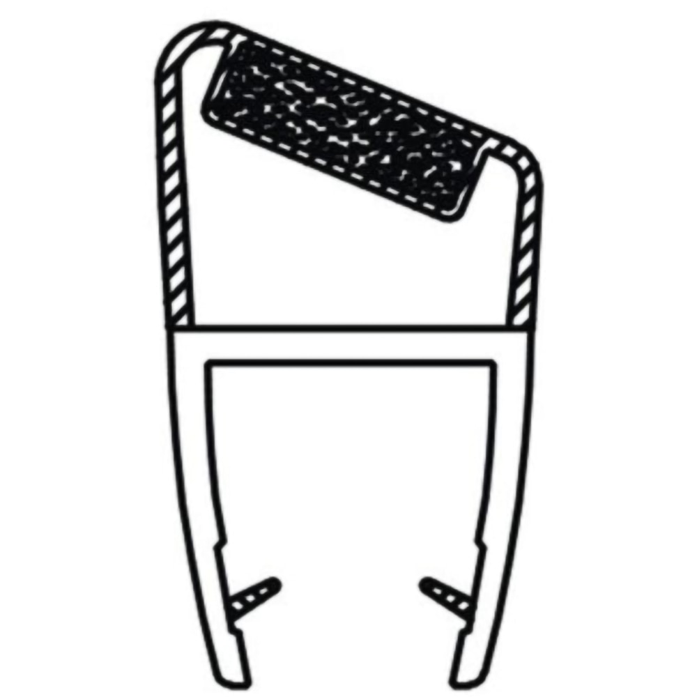 Cheder etansare magnetic SANOTECHNIK Q205, pentru sticla grosime 5mm, cabine semirotunde, 2 bucati