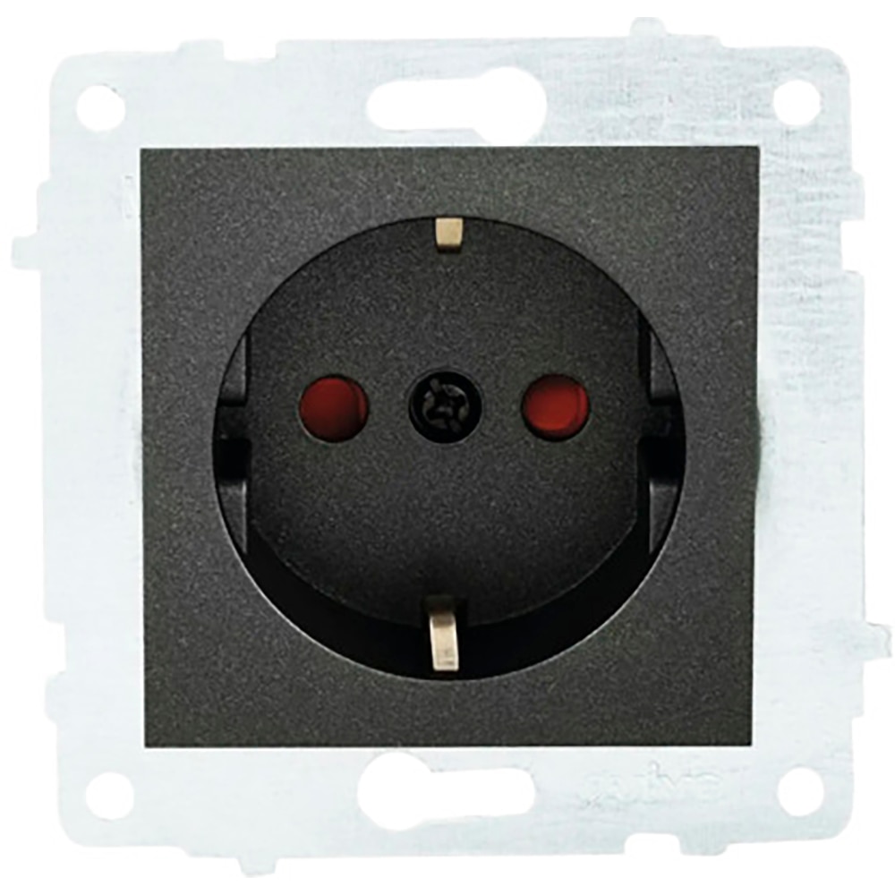 Priza OVIVO OV00800, incastrat, interior, 16A, IP20, negru