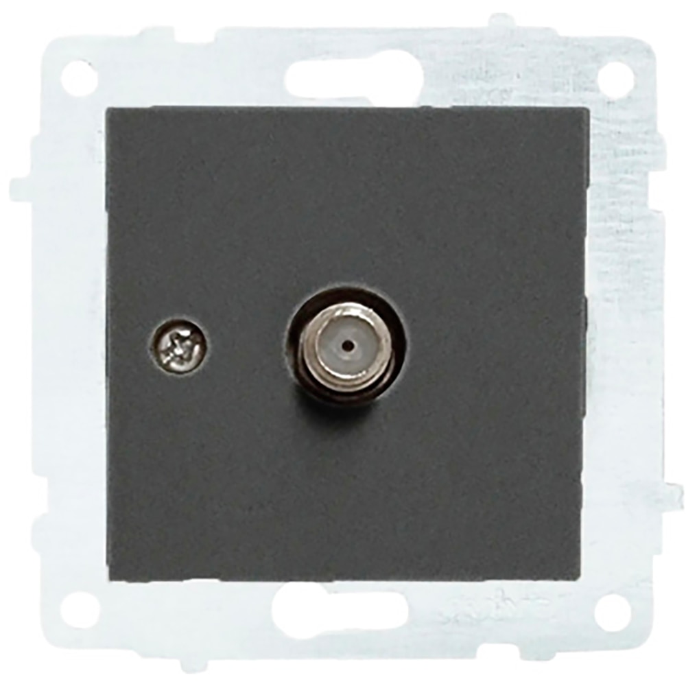 Priza TV OVIVO OV00805, incastrat, interior, IP20, negru