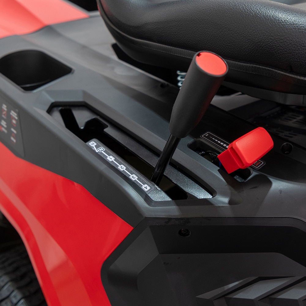 Tractoras de tuns iarba RURIS Zimbru 550, Benzina, 9.5CP, latime taiere 65 cm, negru,rosu