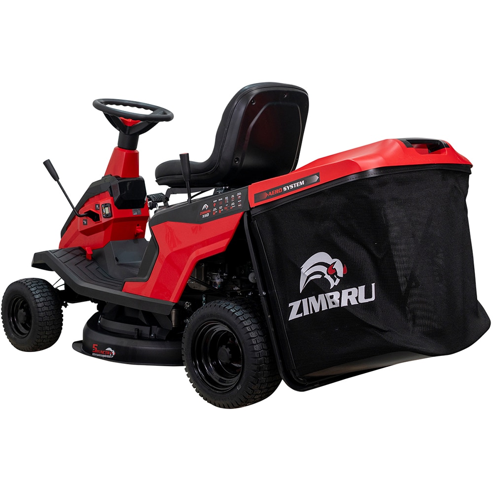 Tractoras de tuns iarba RURIS Zimbru 550, Benzina, 9.5CP, latime taiere 65 cm, negru,rosu