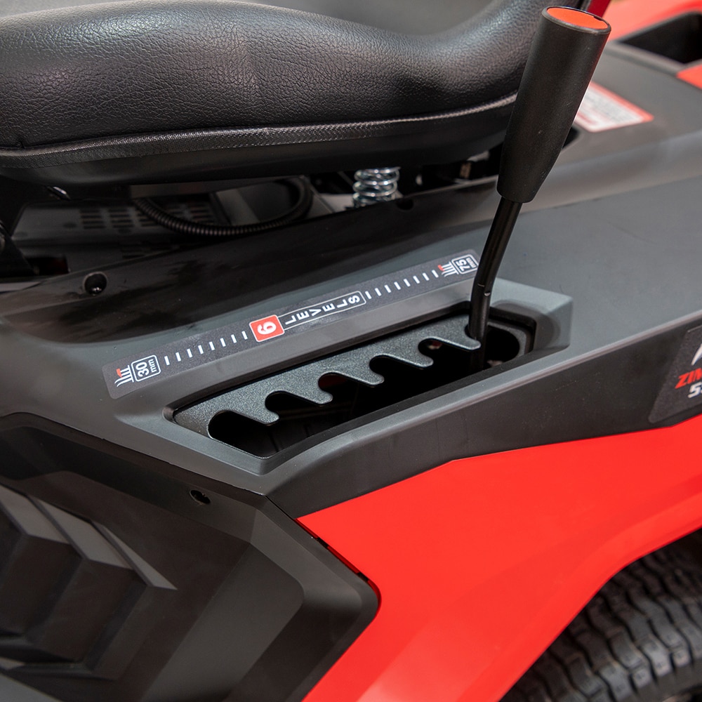 Tractoras de tuns iarba RURIS Zimbru 550, Benzina, 9.5CP, latime taiere 65 cm, negru,rosu