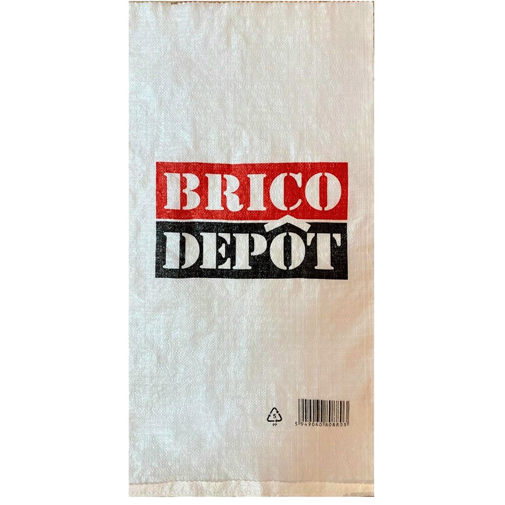 Sac Brico, polipropilena, 50 x 100 cm, alb
