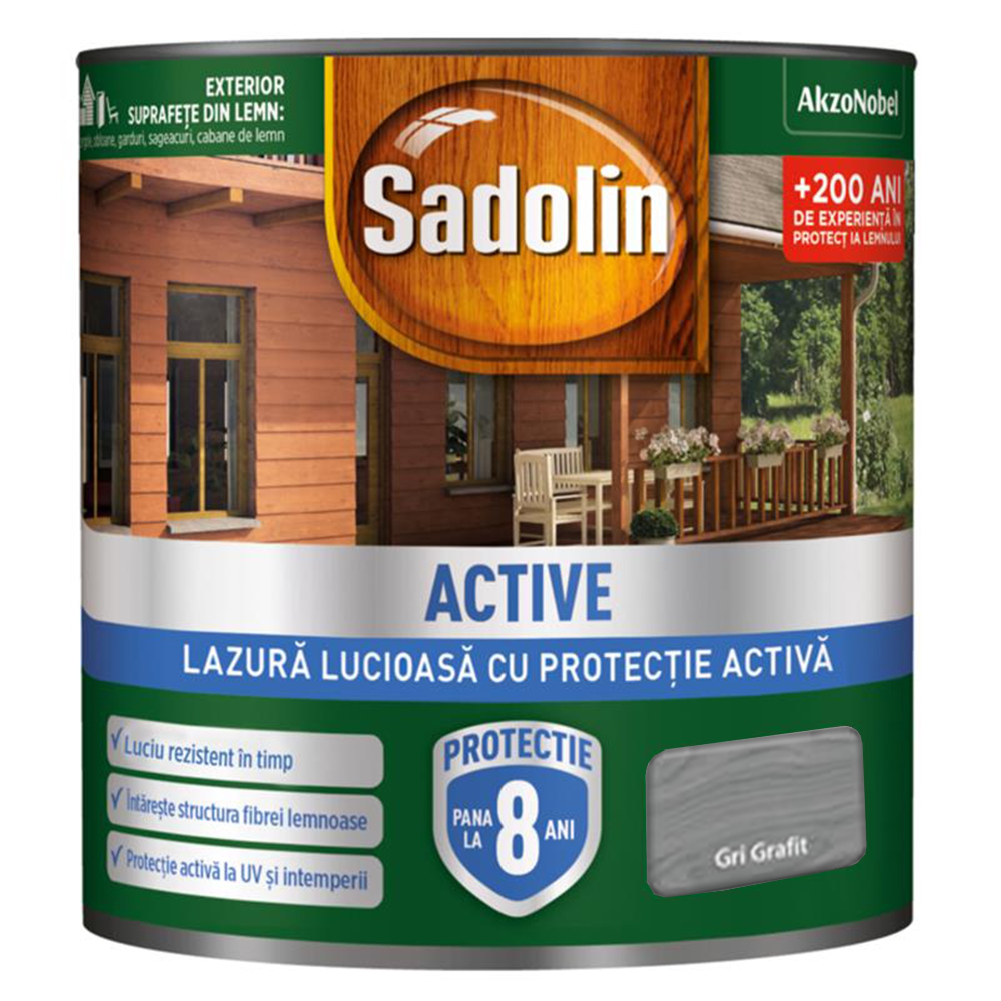 Sadolin Laz Lucioasa Gri Grafi 0.75