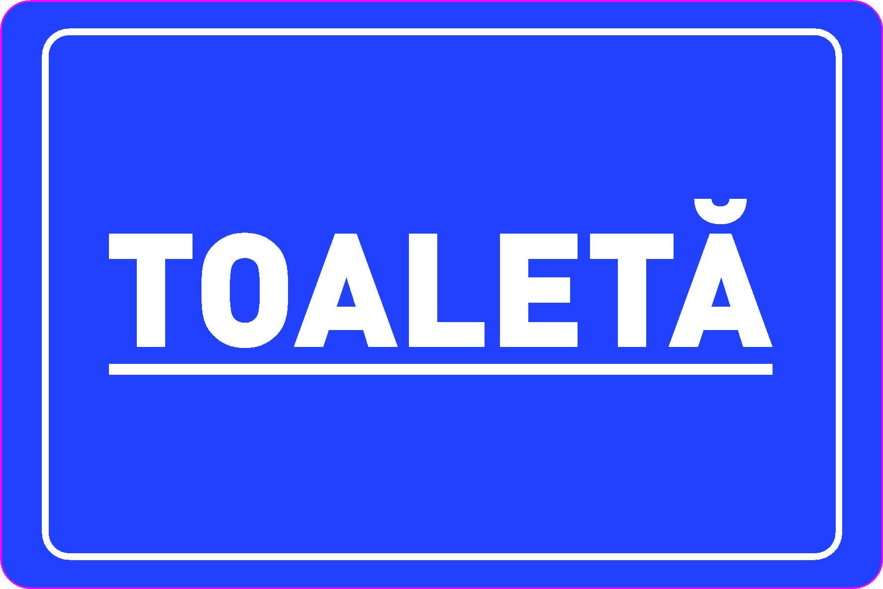 Indicator Toaleta, 14.5x10 cm