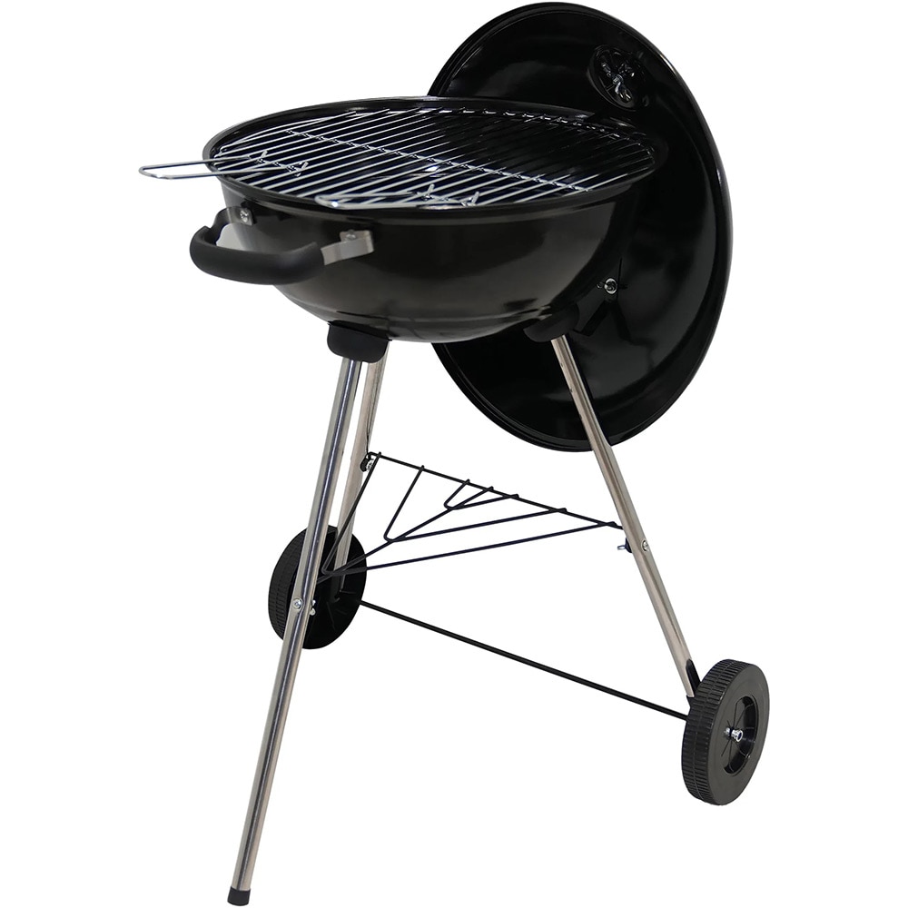 Gratar pe carbuni PAMOLA, D43 cm, 86.5 x 55.5 cm, otel, negru