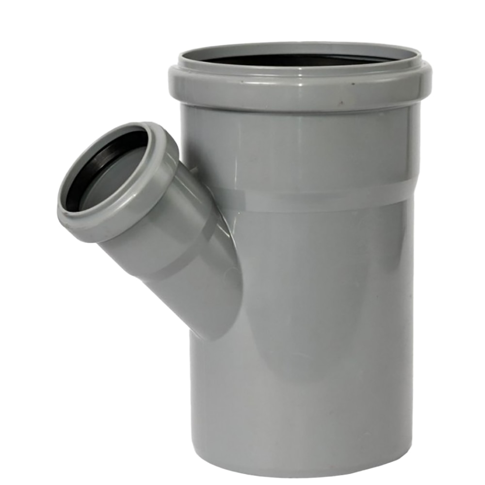 Ramificatie, 110/75 mm, polipropilena, gri