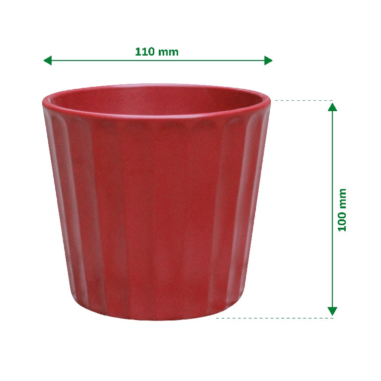 Ghiveci din Argila, Rosu, 11 cm  Verve