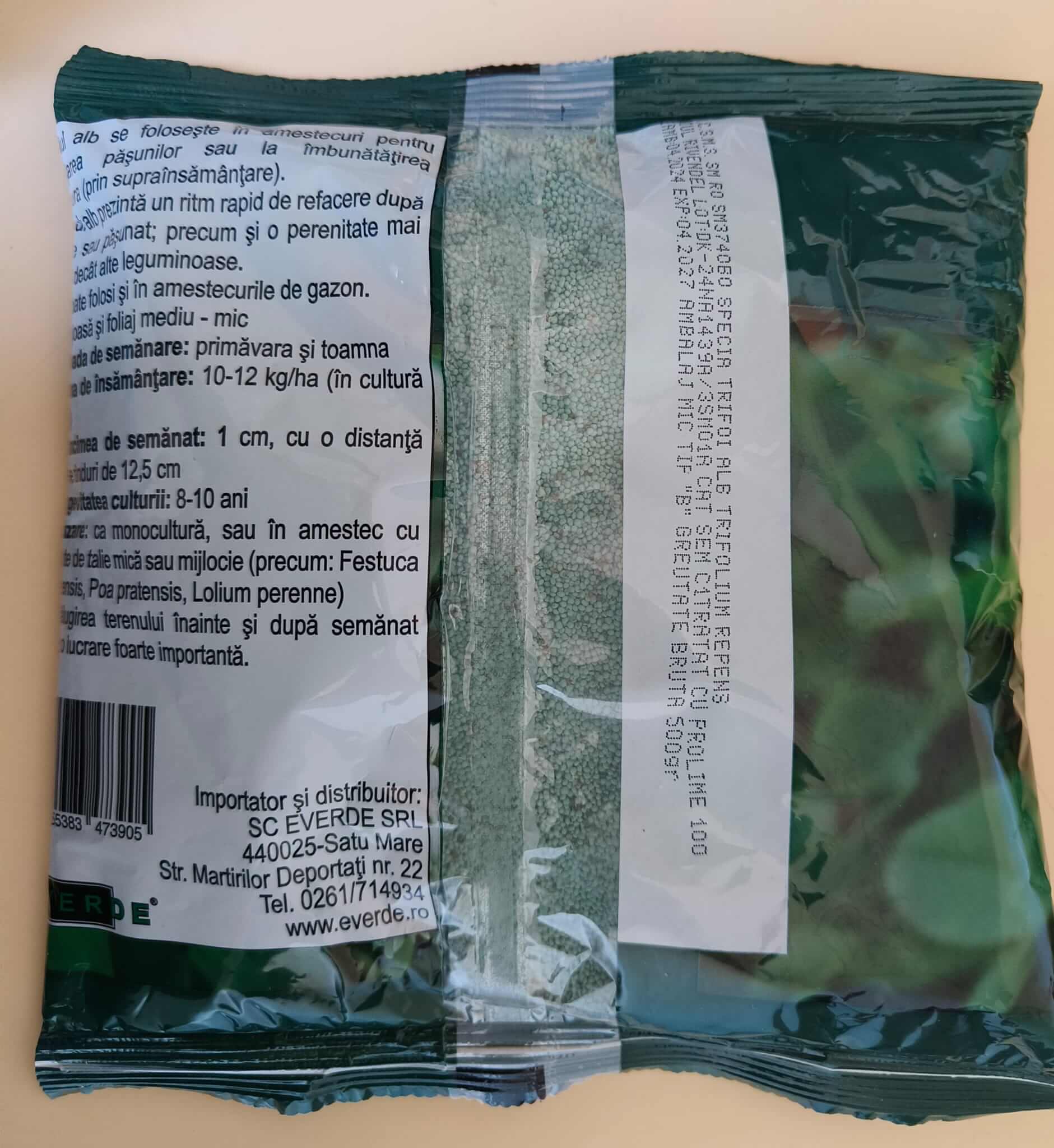 Trifoi alb pitic, tip rivendel, 0.5 kg