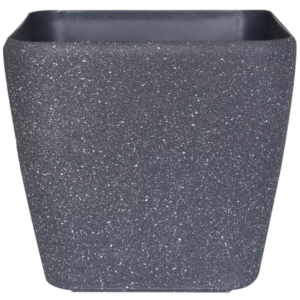 Ghiveci flori VERVE, plastic, D 28 cm, negru