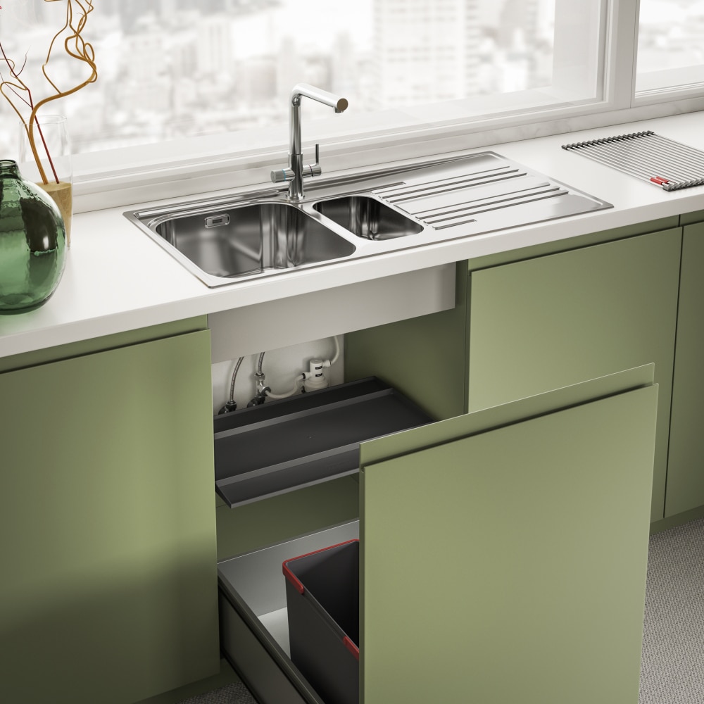 Baterie bucatarie FRANKE Lina Clear Water, cu filtrare, alama, crom