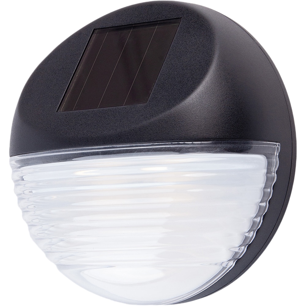 Aplica solara de exterior, 0.06W, LED incorporat, negru
