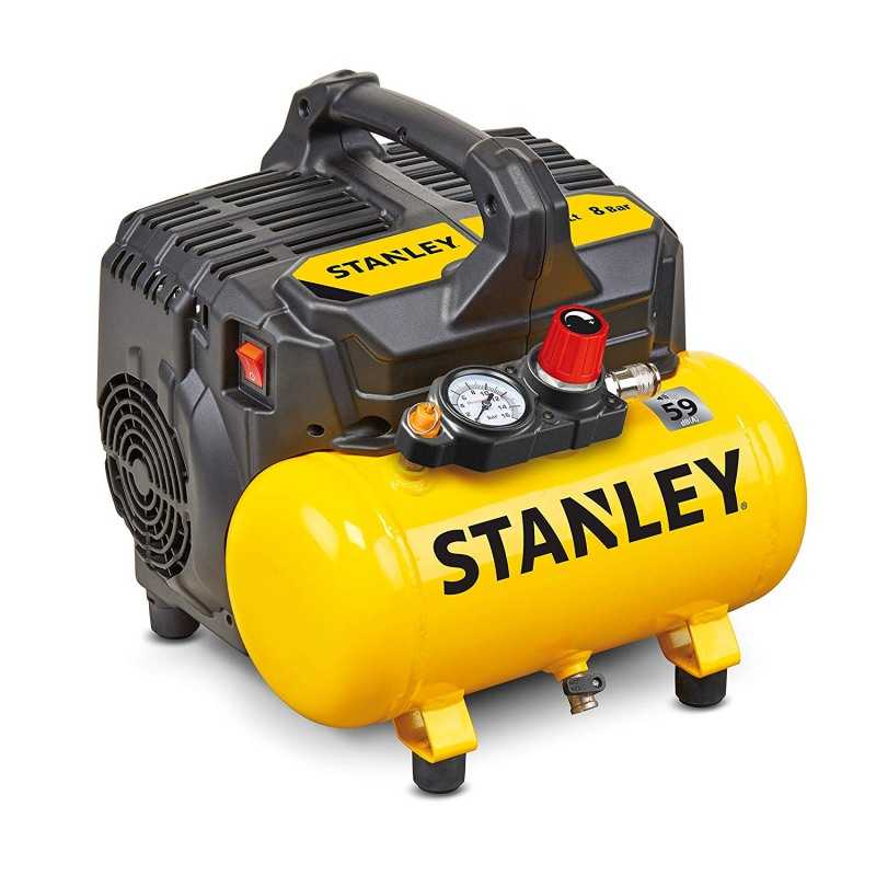 Compresor aer, silent, 1 CP, 8 bar, 105 L/min, 6 L  Stanley DST 100/8/6