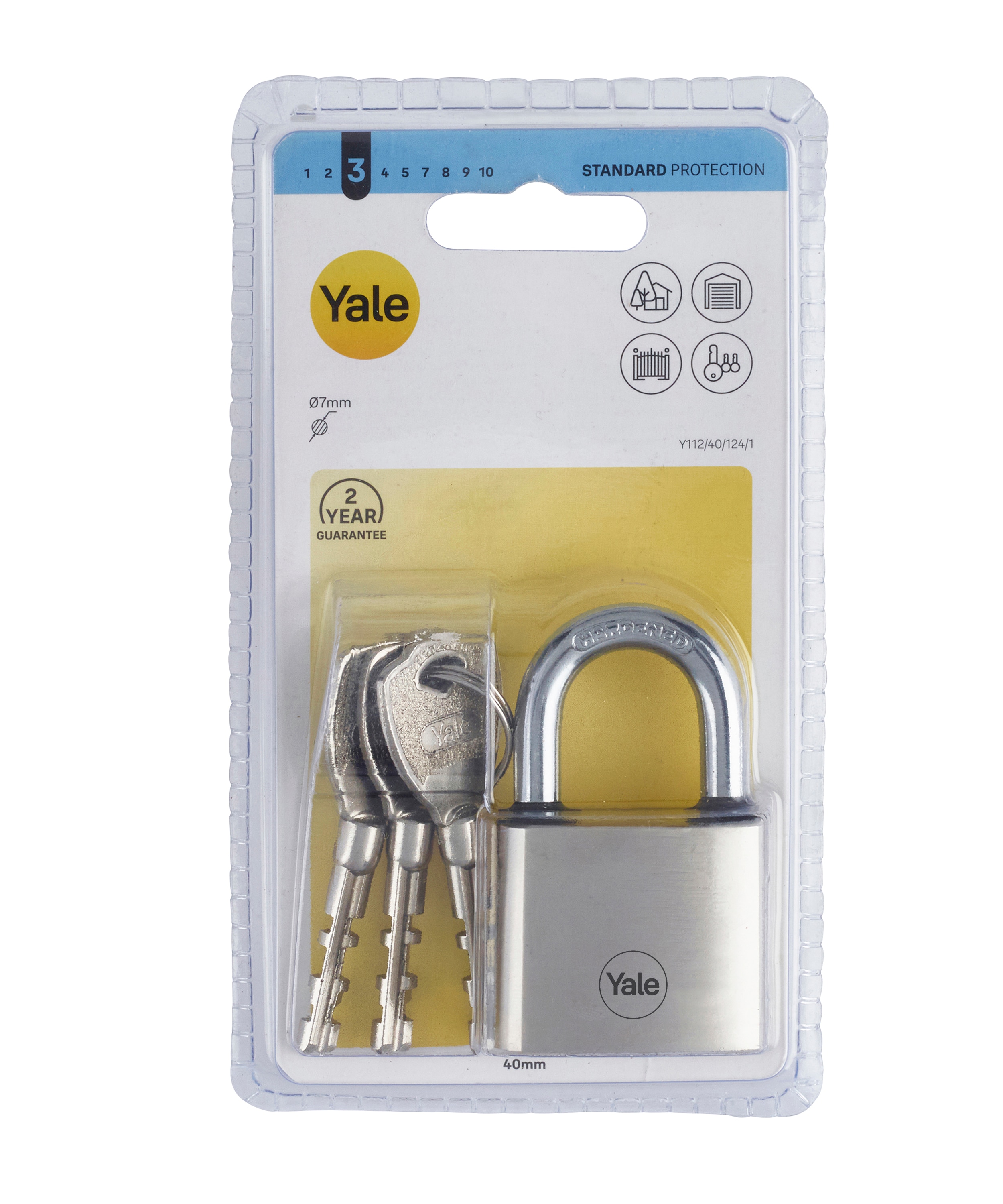 Lacat Otel 40Mm Veriga Scurta