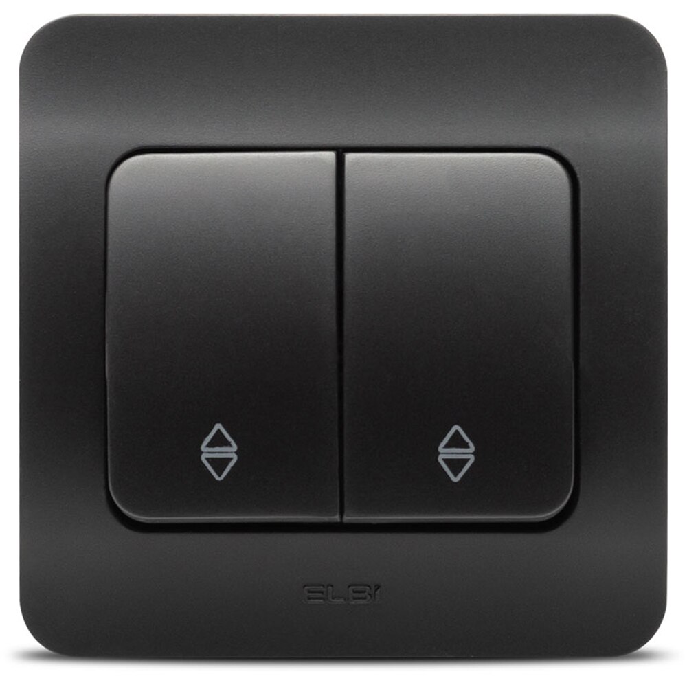 Intrerupator cap-scara ELBI, 1 modul, IP20, negru