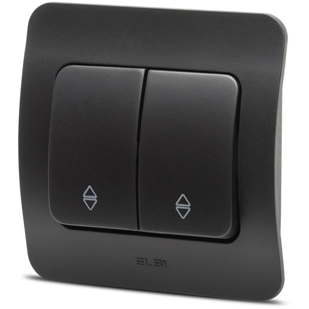 Intrerupator cap-scara ELBI, 1 modul, IP20, negru