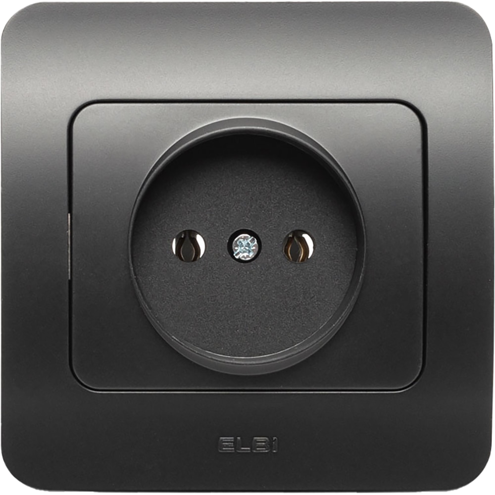 Priza electrica ELBI EL0072912, IP20, 16A, 220-240 V, negru mat