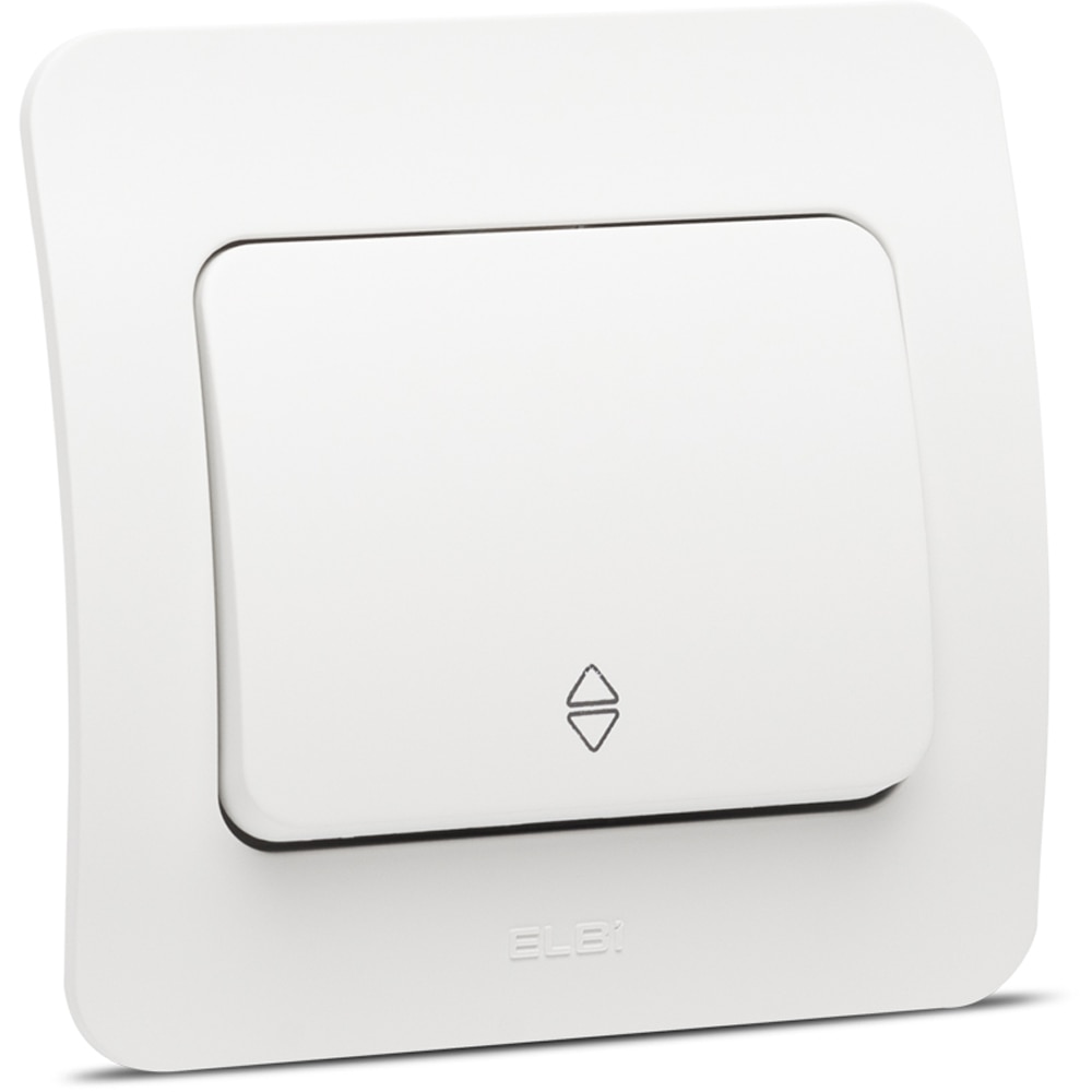 Intrerupator cap-scara ELBI, 1 modul, IP20, alb