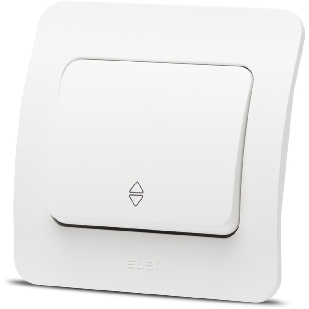 Intrerupator cap-scara ELBI, 1 modul, IP20, alb