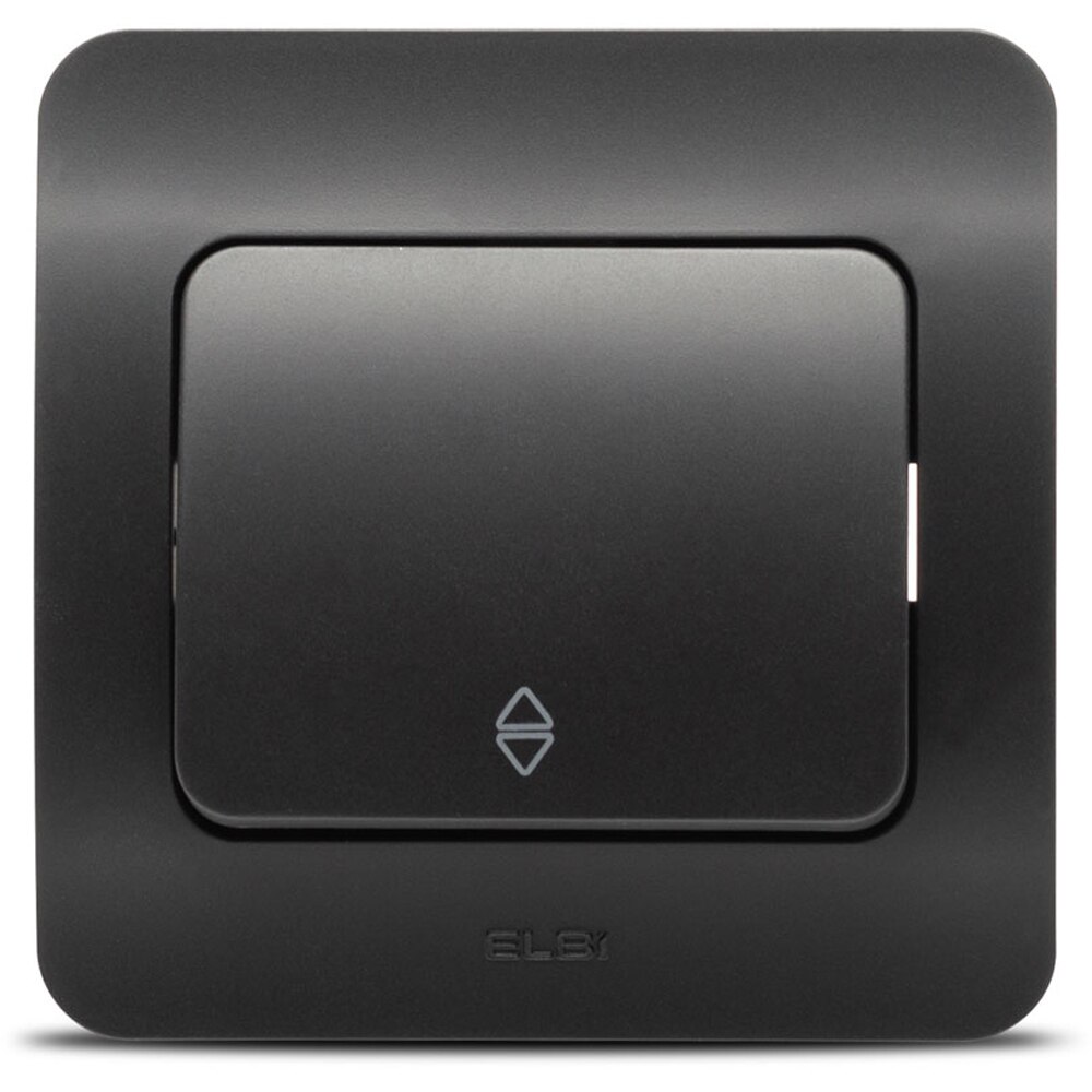 Intrerupator cap-scara ELBI, 1 modul, IP20, negru