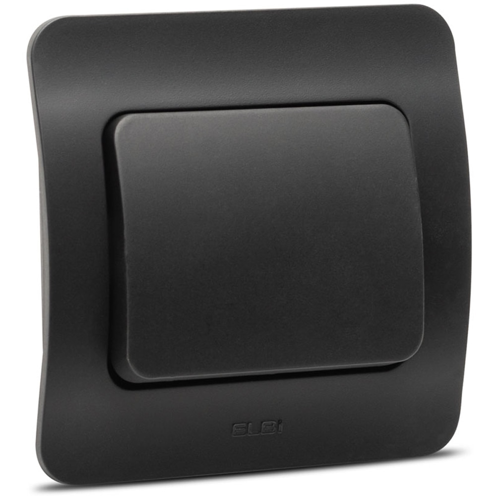 Intrerupator standard ELBI, 1 modul, IP20, negru