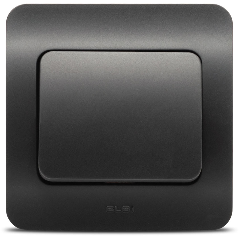 Intrerupator standard ELBI, 1 modul, IP20, negru