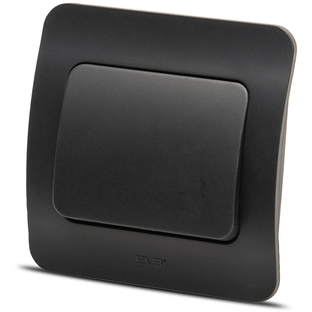 Intrerupator standard ELBI, 1 modul, IP20, negru