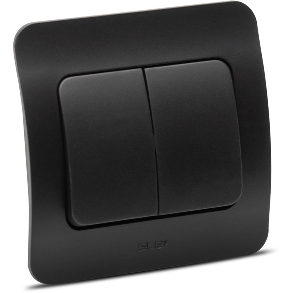 Intrerupator cap-scara ELBI, 1 modul, IP20, negru