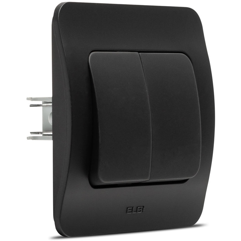 Intrerupator cap-scara ELBI, 1 modul, IP20, negru