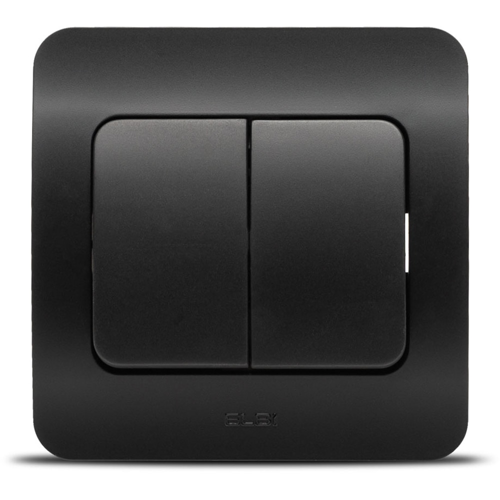 Intrerupator cap-scara ELBI, 1 modul, IP20, negru