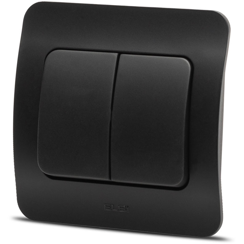 Intrerupator cap-scara ELBI, 1 modul, IP20, negru