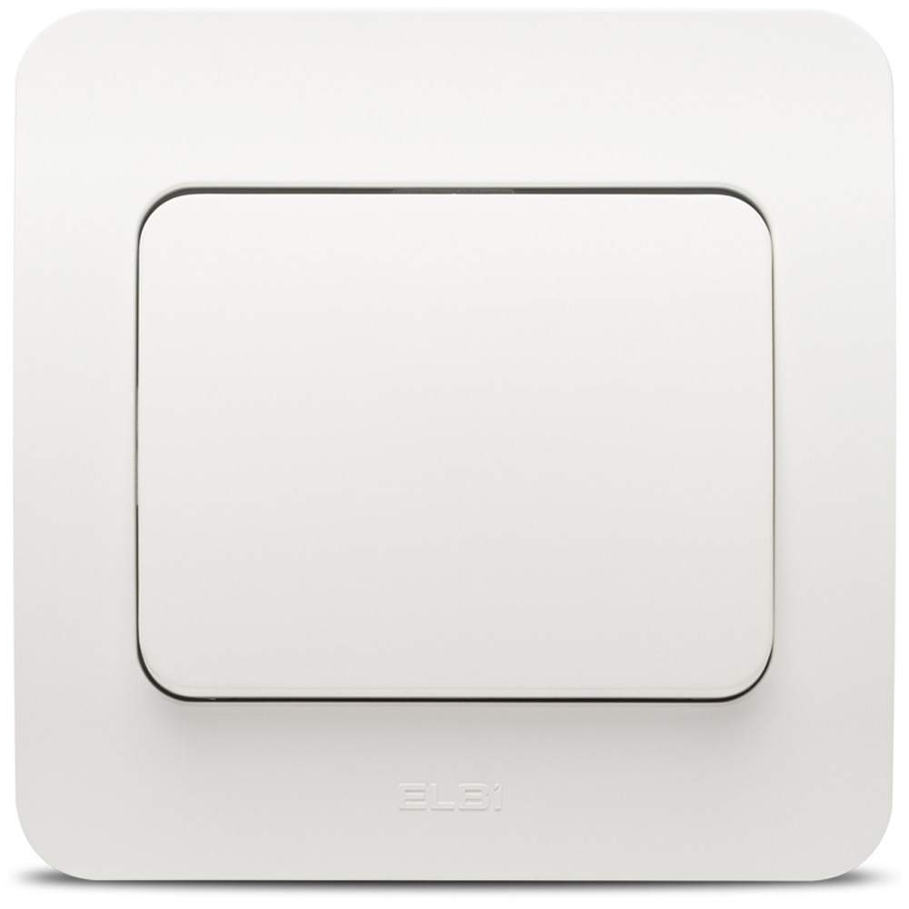 Intrerupator standard ELBI, 1 modul, IP20, alb