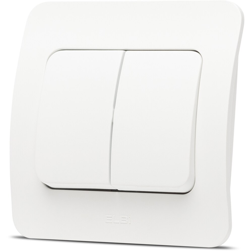 Intrerupator standard ELBI, 1 modul, IP20, alb