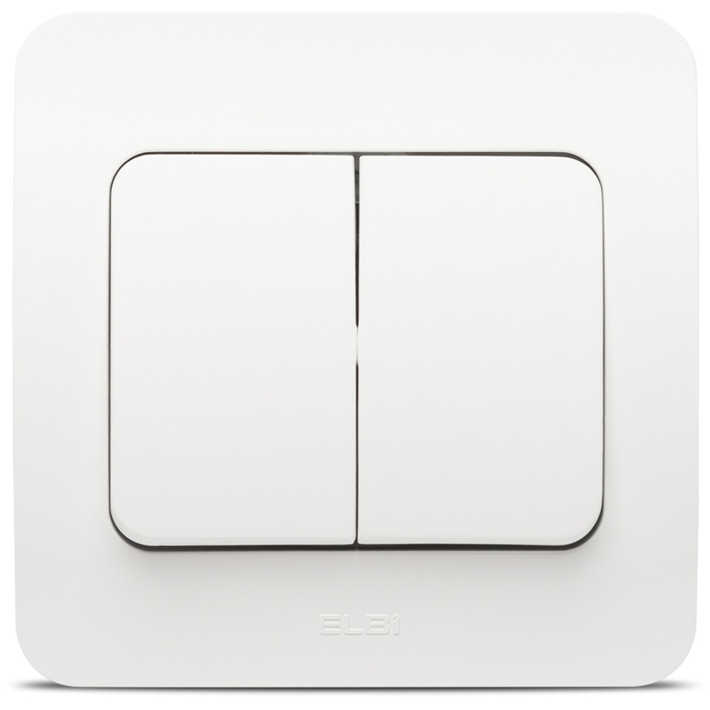 Intrerupator standard ELBI, 1 modul, IP20, alb