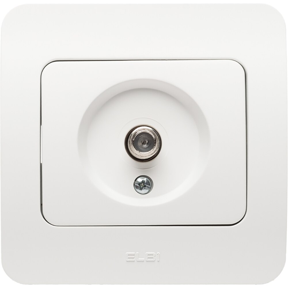 Priza TV ELBI EL0072893, IP20, alb