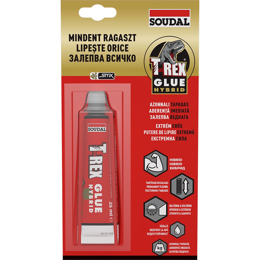 Adeziv SOUDAL T-REX Glue Hybrid, 25 ml
