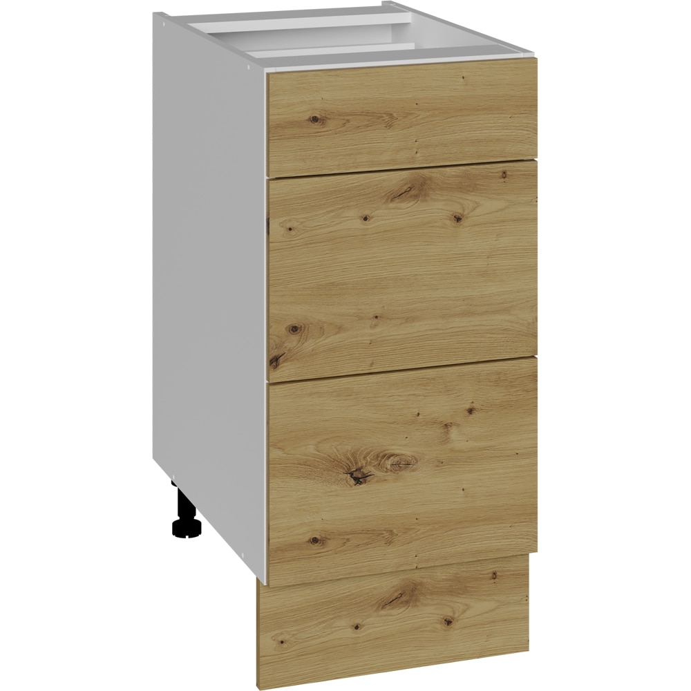 Corp inferior BOEMIA Oak, 3 sertare, 40x57x81.5 cm, stejar